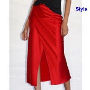 NWT LNA Silk Skirt